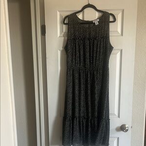 Nicole Miller Black and White Sleeveless Dress